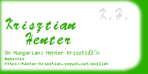 krisztian henter business card